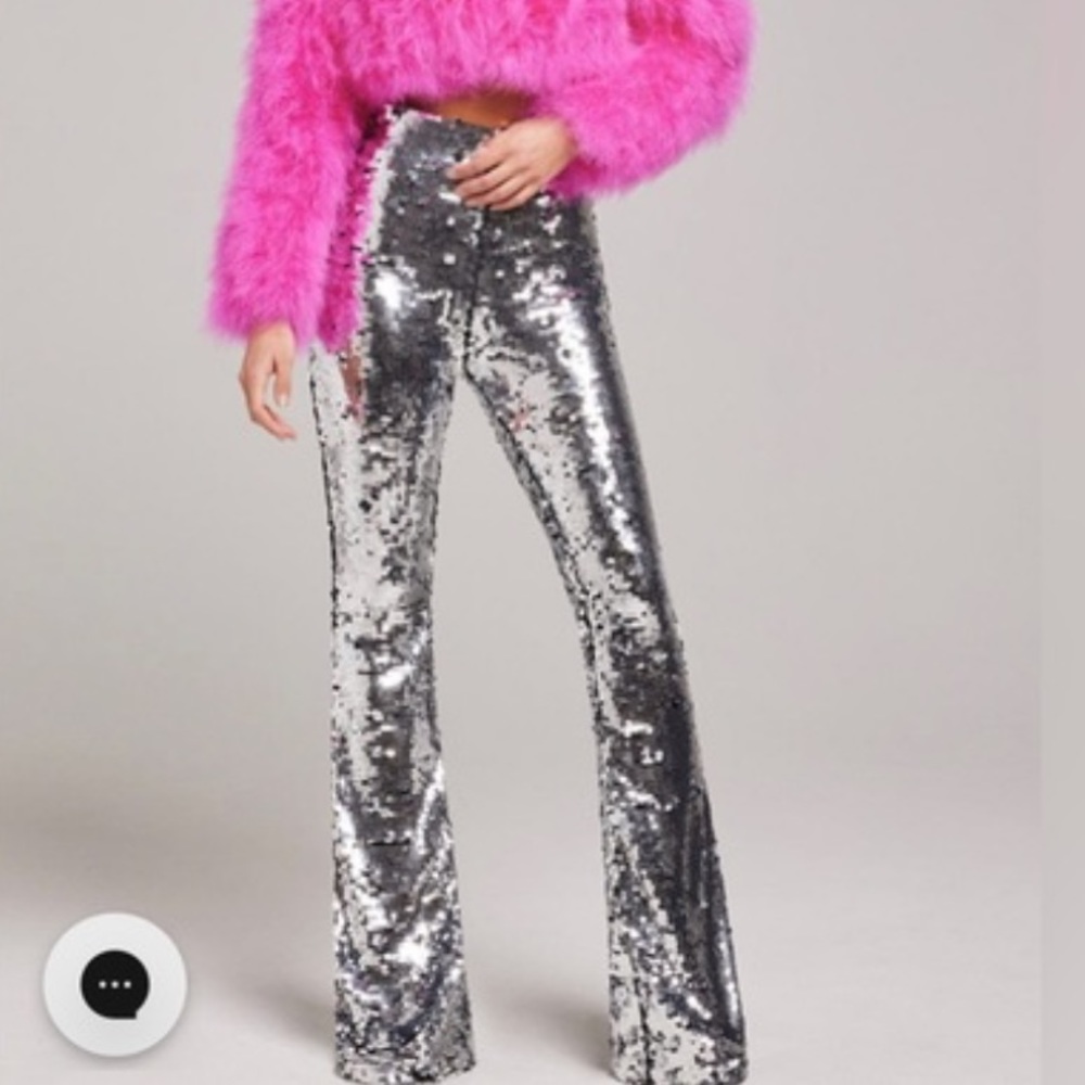 NWT Cilla silver pants merabi size small